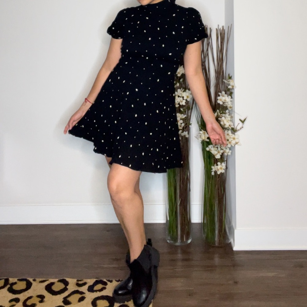 FREEPEOPLE spotted mini dress